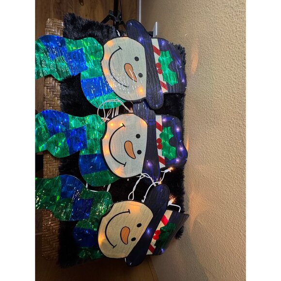 Vintage Brite Star Frosty Silhouette Lighted Pathway Marker Set Of 3 Outdoor - Picture 6 of 7